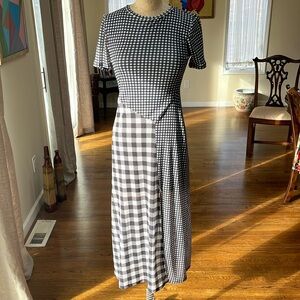 TOPSHOP Checked Dress Size 2